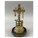 Vintage Brass Arma Christi Crucifix