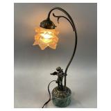 Vintage Angel Lamp on Marble Base