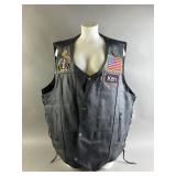 Genuine Leather Biker Vest
