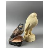 Vintage Hand-painted Bird Statue & More