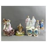 Vtg Porcelain Religious Figures