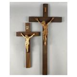 Vintage Wooden Crucifixes