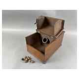 19th Century Masonic Black Ball Voting Ballot Box