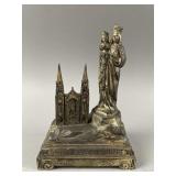Vtg Sainte Anne de Beaupre Statue Music Box
