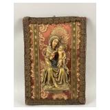 Vtg Anri Tori Art Resin Madonna & Baby Jesus Decor
