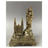 Vtg Sainte Anne de Beaupre Statue Music Box