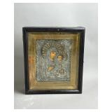 19th Century Russian Icon Madonna & Child Artwork