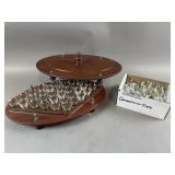 Wood Communion Cup Tray Set & Additional Cups