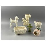 Vintage McCoy Squirrel Ceramic Planter & More