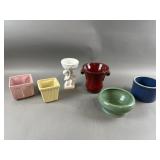 Colorful Vintage Planters & More