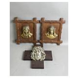 Vtg MCM Religious Wall Art