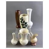 Vtg Pottery Vases
