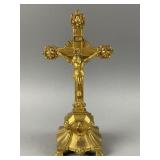 Vintage Ornate Gold-tone Metal Crucifix