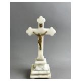 White Marble Standing Crucifix