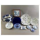 Vtg Furnivals Demark Blue Dishware & More