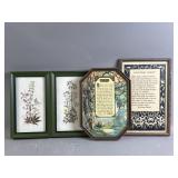 Vtg Framed Decorative Prints