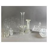 Vtg Assortment of Clear Glass/Dishware Lot