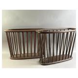 Vtg 1960s MCM Wooden Magazine Holders
