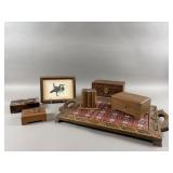 Wooden Music Box, Boxes, Tile Tray & More