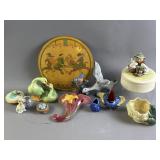 Vtg Porcelain Bird Figures & More