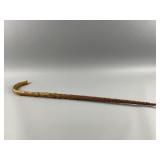 Vintage Hand-Carved Wooden Walking Cane