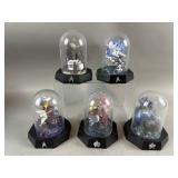 Collectible Star Trek Figurines in Cloche Domes