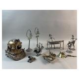 Brass Pocket Sextant, Scuba Helmet & More