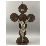Antique Tramp Art Crucifix
