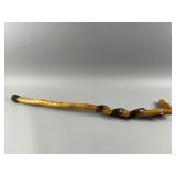 Vintage Hand-Carved Wooden Walking Cane