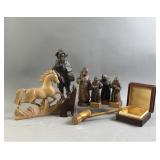 Lot of Wooden Figures