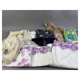 Vintage Hand Crochetted / worked items and F