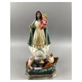 Vintage Our Lady of Charity Statue