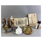 Collection of Vtg Religious Figures & Plaques