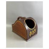 Antq Wooden Voters Cast Marble Box