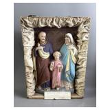 Vtg Continental Holy Family Diorama