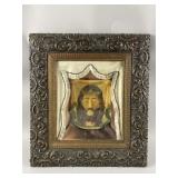 Antq Folk Art Piece Shadow Box