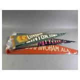 4 Vintage City Pennant Flags