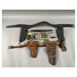 Vtg Mattel Inc. Holster & Pocket Knives & More