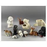 Vtg Mother Goose, Bunny Planter & More