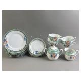 Vtg Japanese Lusterware Tea Set