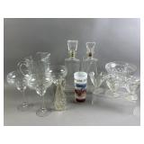 Vtg Clear Glassware Sets Lot