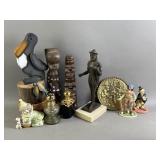 Wooden, Stone, and Porcelain Figures
