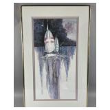 Framed/Signed/# Watercolor Painting by Ratterman