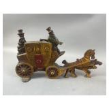 Cast Iron London Royal Mail Stagecoach circa 1930s