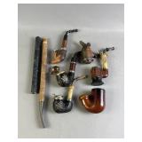 Collection of Vtg German Hunter-Style Pipes