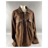 Mens Orvis Suede Trucker Jacket