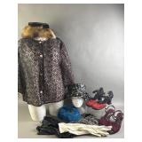 Vtg Womenï¿½s Hats, Gloves, Shoes, & More