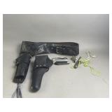 Black Leather Western Gun Holster & More