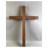 Large Wooden Wall Crucifix
