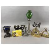 Various Religious Candle Holders, Lamp & More